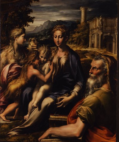 Madonna with Child and Angels, called Madonna of the Long Neck by Parmigianino